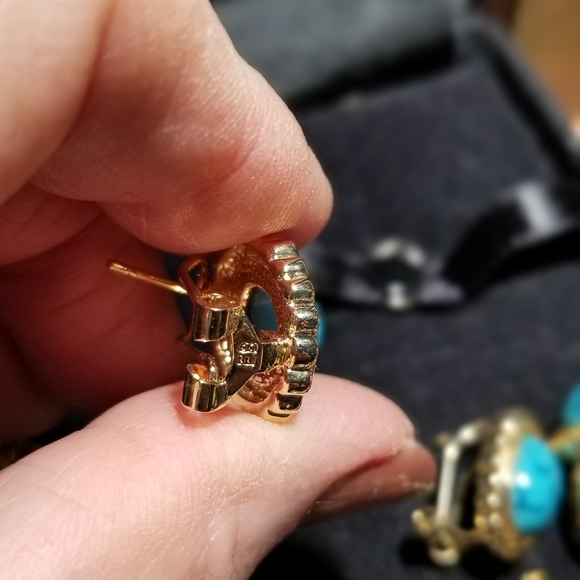 EB costume gold turquoise jewelry set - Picture 8 of 10